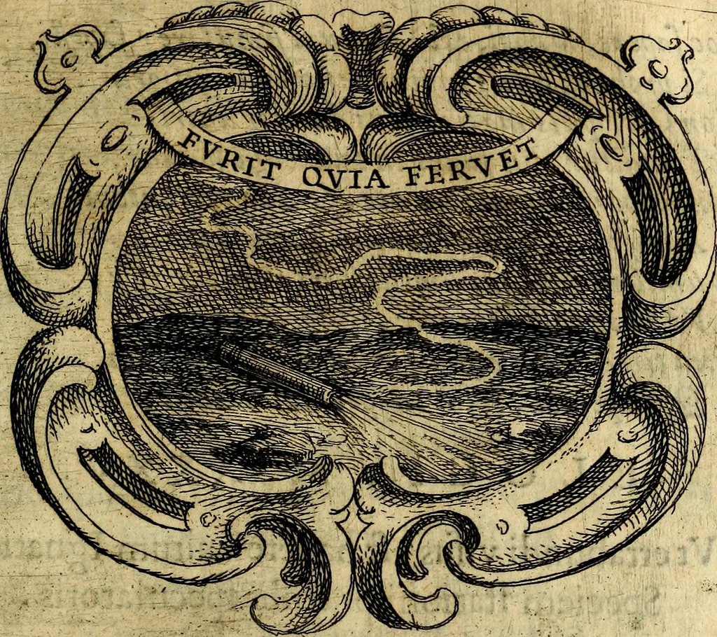 An illustration from Ignatius : insignium, epigrammatum et elogiorum centuriis expressus, 1655, leaf 122