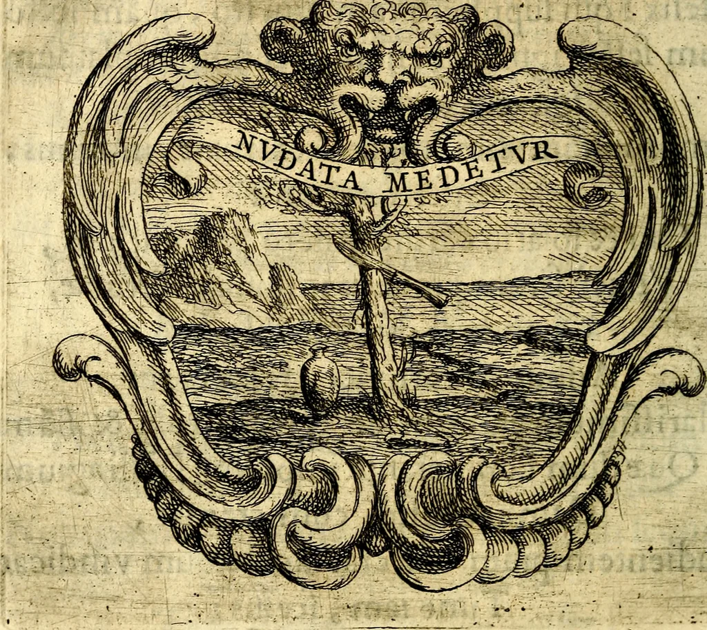 An illustration from Ignatius : insignium, epigrammatum et elogiorum centuriis expressus, 1655, leaf 143