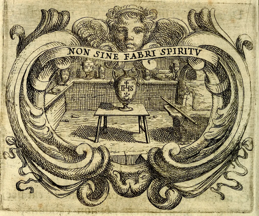 An illustration from Ignatius : insignium, epigrammatum et elogiorum centuriis expressus, 1655, leaf 155