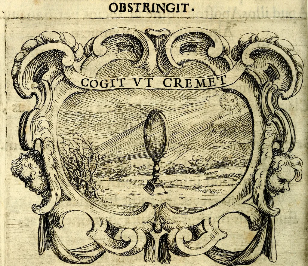 An illustration from Ignatius : insignium, epigrammatum et elogiorum centuriis expressus, 1655, leaf 161
