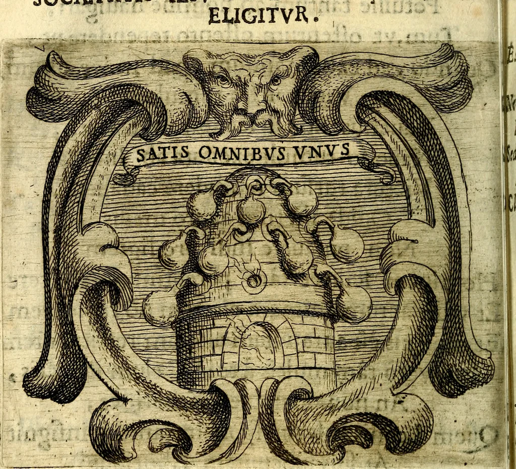 An illustration from Ignatius : insignium, epigrammatum et elogiorum centuriis expressus, 1655, leaf 191