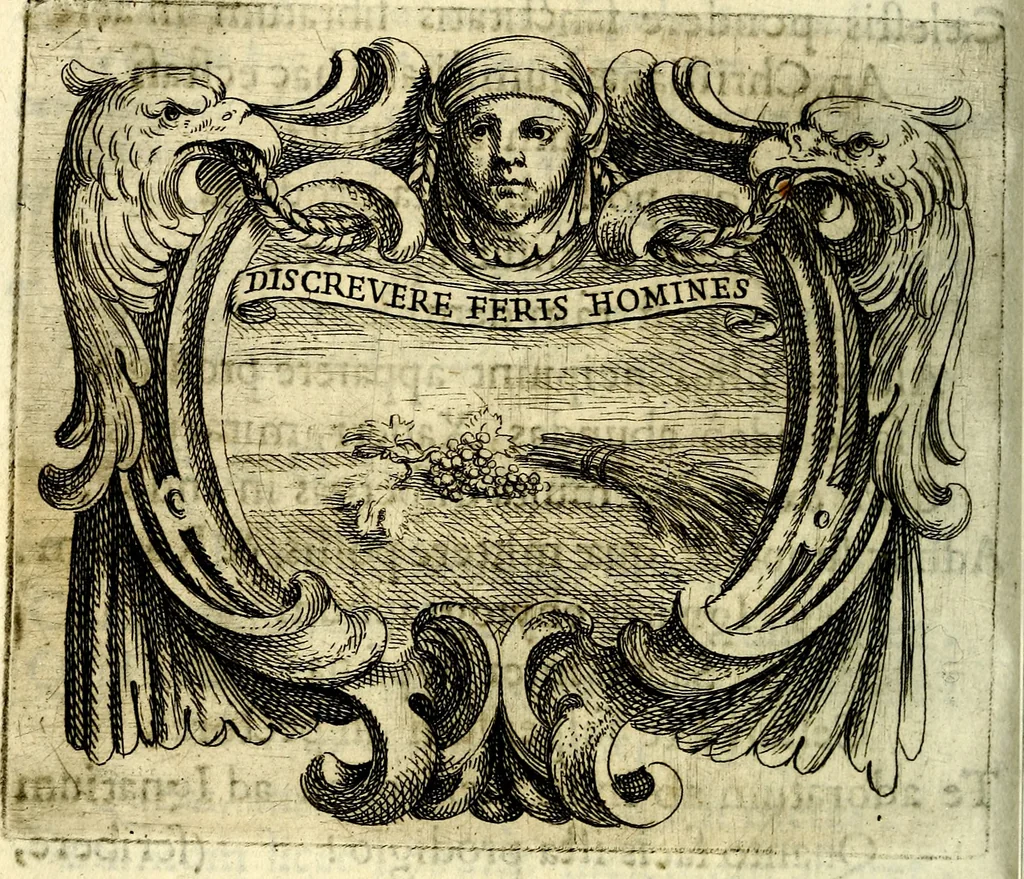 An illustration from Ignatius : insignium, epigrammatum et elogiorum centuriis expressus, 1655, leaf 203