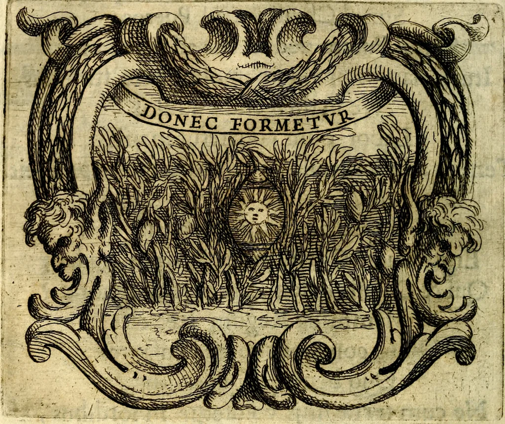 An illustration from Ignatius : insignium, epigrammatum et elogiorum centuriis expressus, 1655, leaf 233