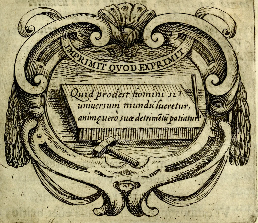 An illustration from Ignatius : insignium, epigrammatum et elogiorum centuriis expressus, 1655, leaf 254