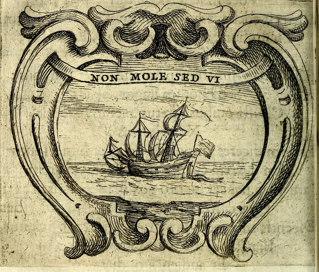 An illustration from Ignatius : insignium, epigrammatum et elogiorum centuriis expressus, 1655, leaf 257