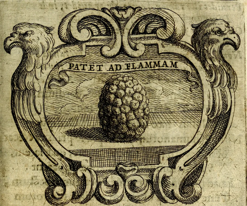 An illustration from Ignatius : insignium, epigrammatum et elogiorum centuriis expressus, 1655, leaf 302