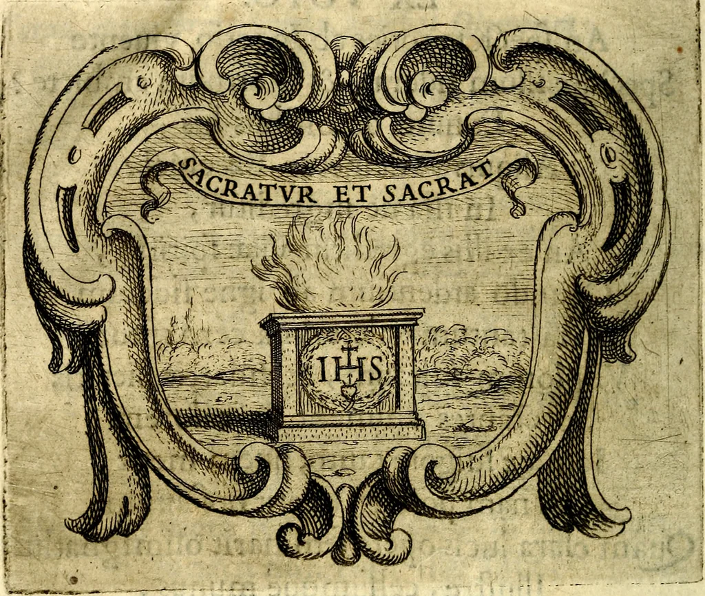 An illustration from Ignatius : insignium, epigrammatum et elogiorum centuriis expressus, 1655, leaf 317