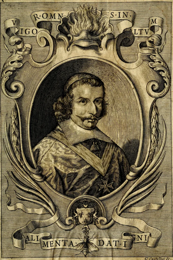 An illustration from Ignatius : insignium, epigrammatum et elogiorum centuriis expressus, 1655, leaf 6