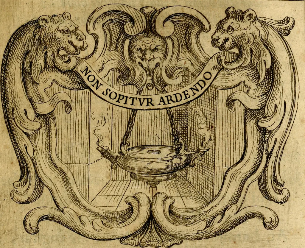 An illustration from Ignatius : insignium, epigrammatum et elogiorum centuriis expressus, 1655, leaf 62