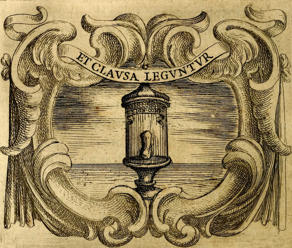 An illustration from Ignatius : insignium, epigrammatum et elogiorum centuriis expressus, 1655, leaf 65