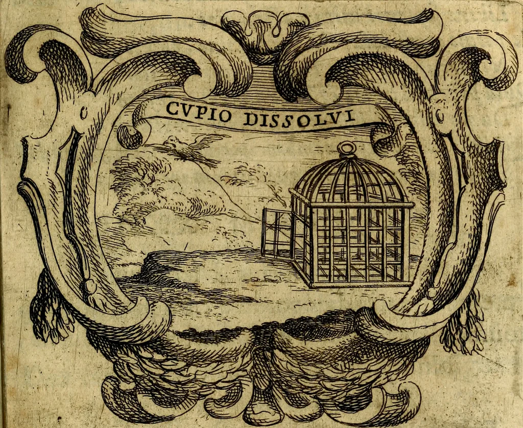 An illustration from Ignatius : insignium, epigrammatum et elogiorum centuriis expressus, 1655, leaf 86
