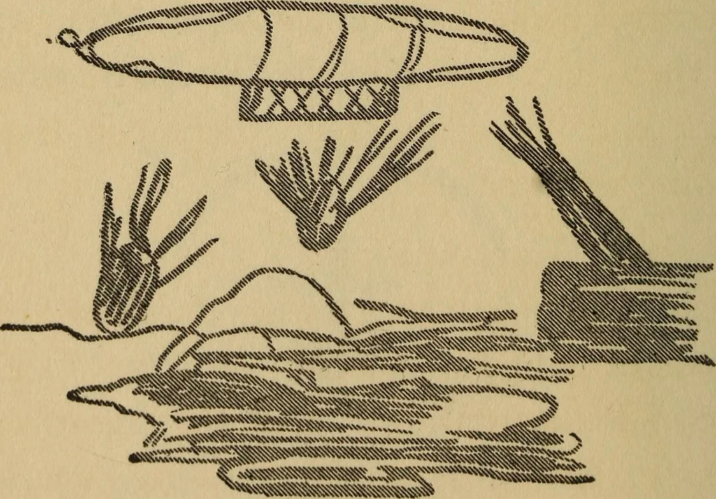 An illustration from "I heard a voice";, 1918, leaf 61