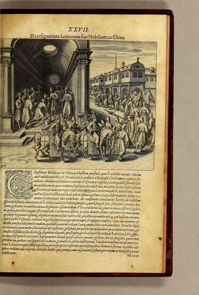 An illustration from II. Pars Indiae Orientalis, in qva Iohan. Hvgonis Lintscotani nauigatio in Orientem, item regna, littora, portus, flumina, apparentiae, habitus moresque Indorum & Lusitanorum pariter in Oriente degentium: praeterea merces, monetae, mensurae, & pondera, quae quibus in locis, quóve compendio prostent, accurate proponuntur., 1599, leaf 203