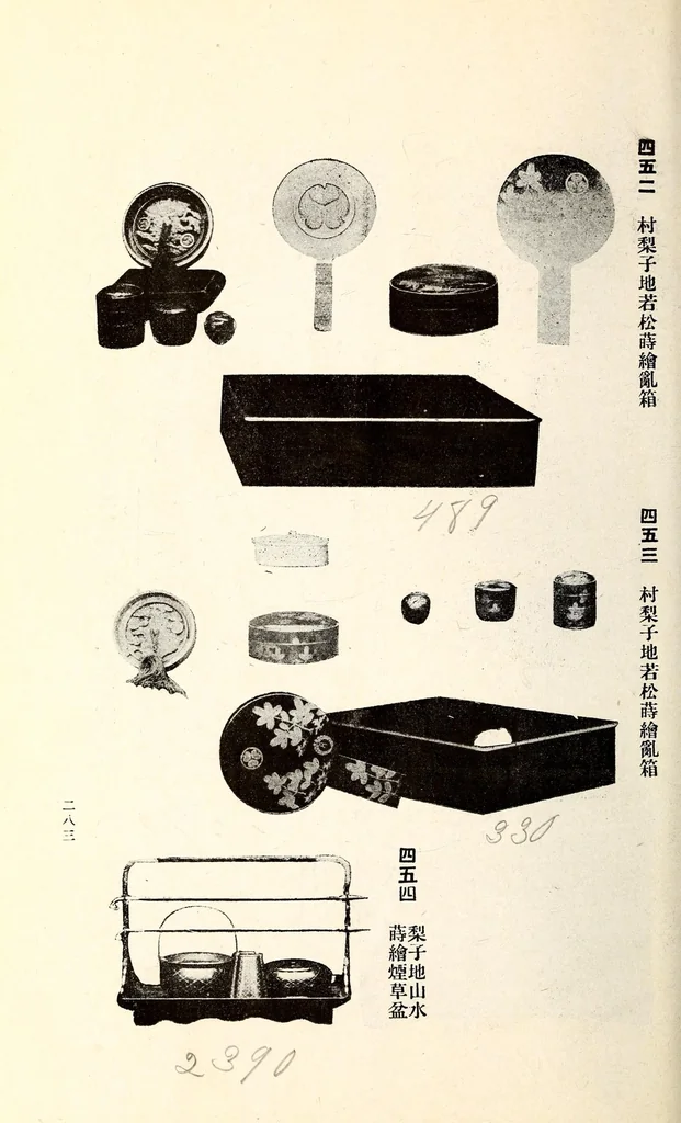 An illustration from Ikeda Koshaku-ke onzohin nyusatsu, 1919, leaf 365