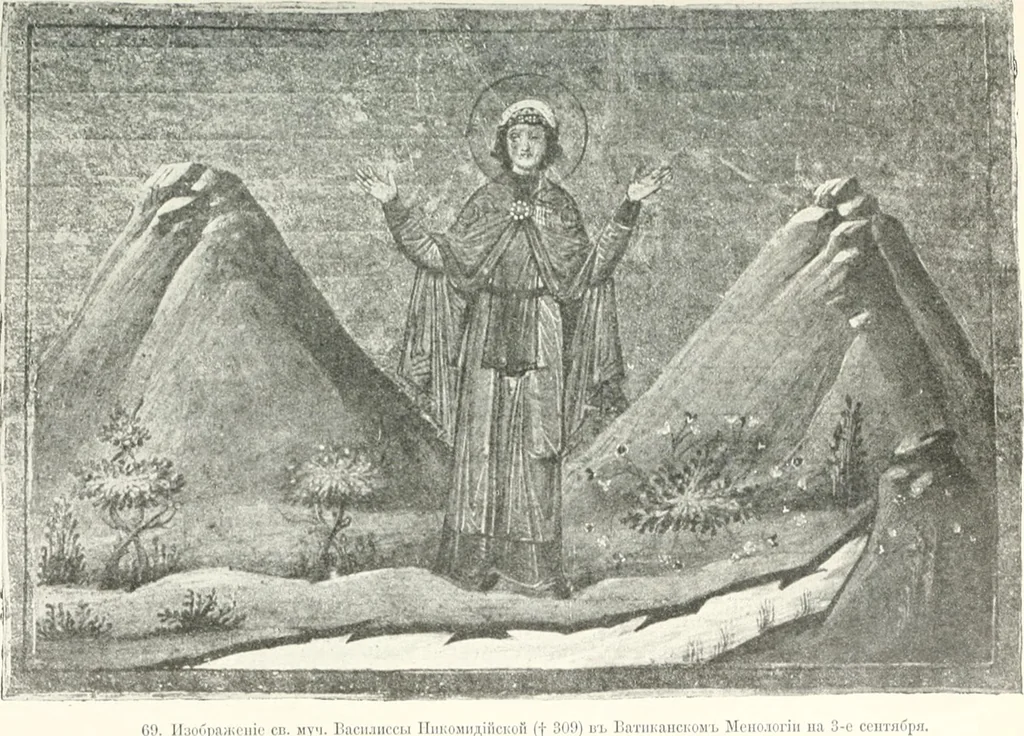 An illustration from Ikonografia Bogomateri, 1914, leaf 100