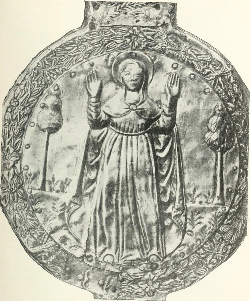 An illustration from Ikonografia Bogomateri, 1914, leaf 106
