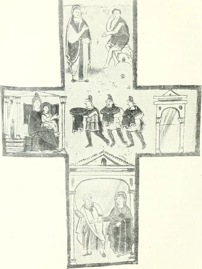 An illustration from Ikonografia Bogomateri, 1914, leaf 133