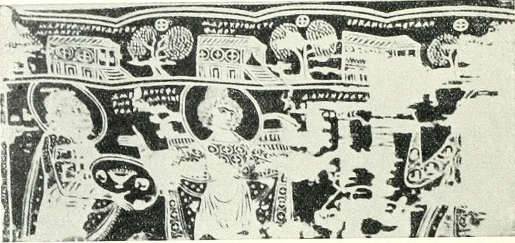 An illustration from Ikonografia Bogomateri, 1914, leaf 145