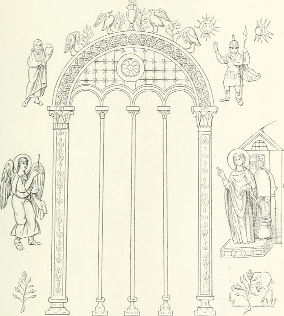 An illustration from Ikonografia Bogomateri, 1914, leaf 198