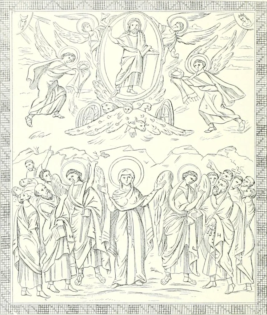 An illustration from Ikonografia Bogomateri, 1914, leaf 201