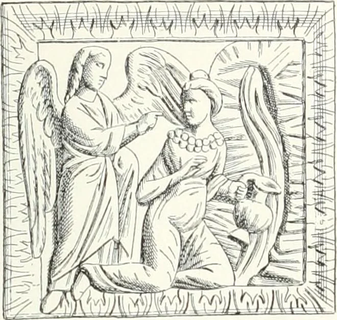 An illustration from Ikonografia Bogomateri, 1914, leaf 210