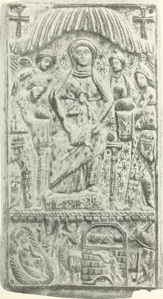 An illustration from Ikonografia Bogomateri, 1914, leaf 232