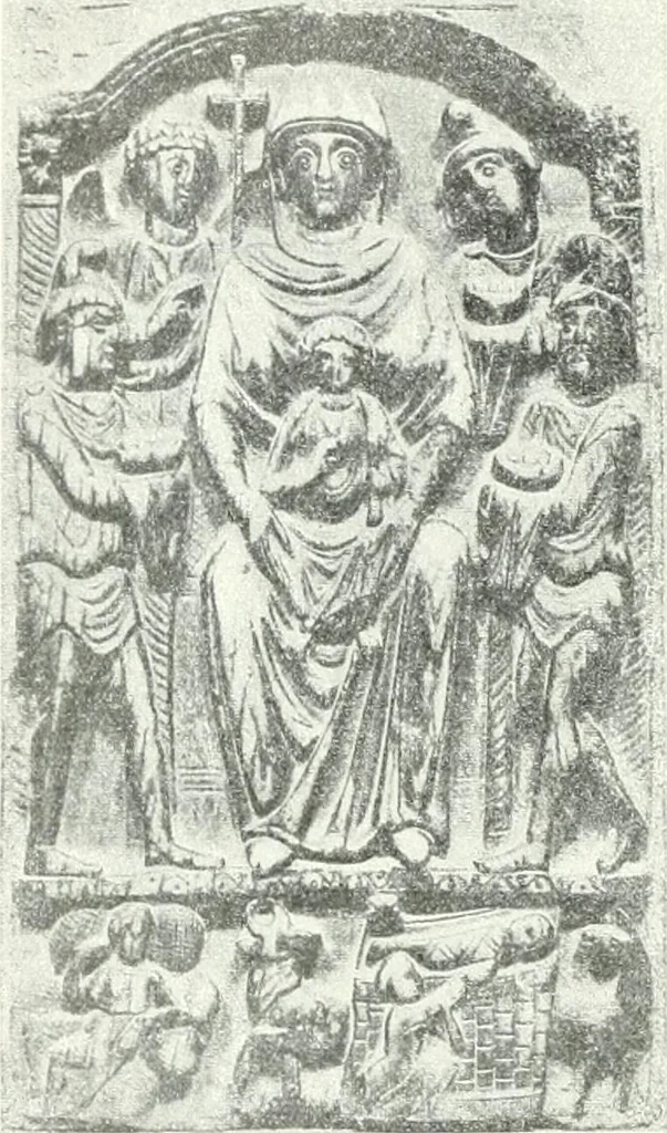 An illustration from Ikonografia Bogomateri, 1914, leaf 233