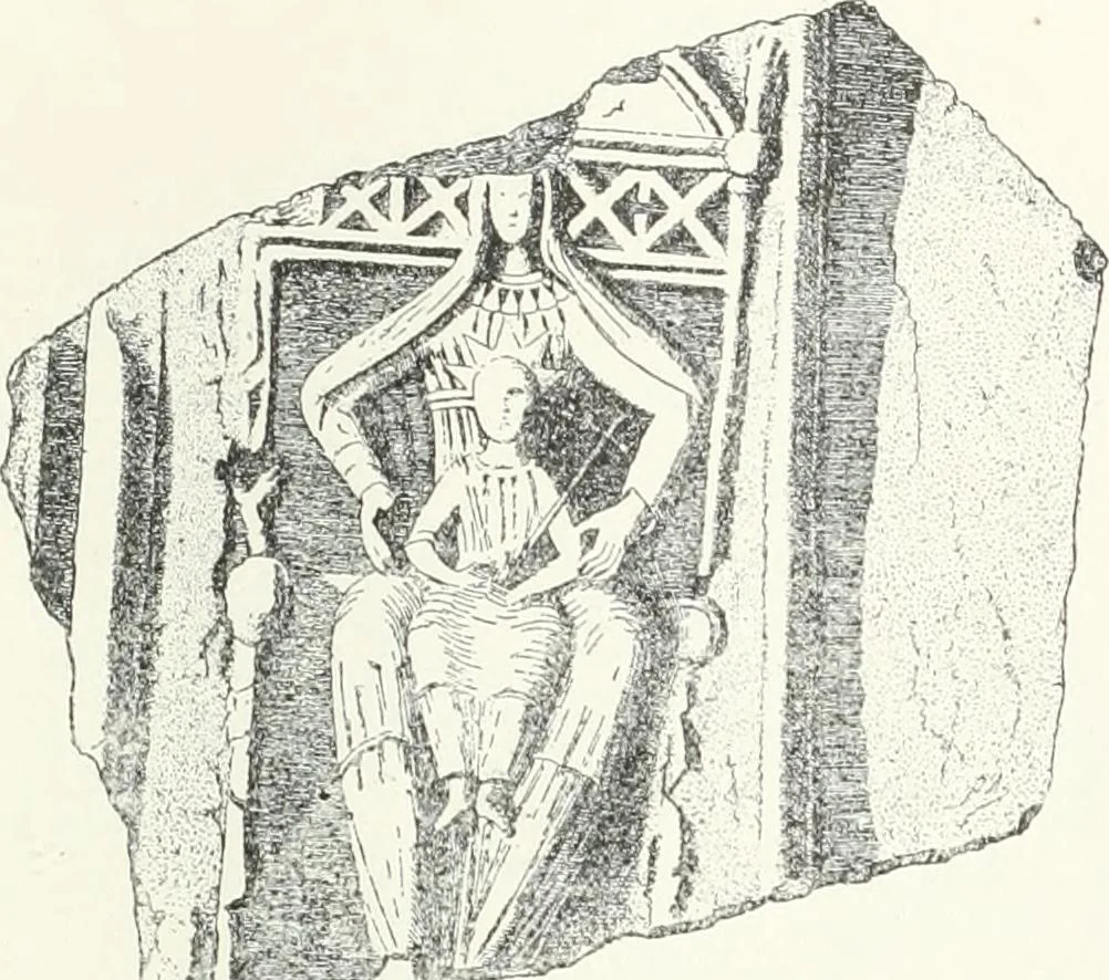 An illustration from Ikonografia Bogomateri, 1914, leaf 234