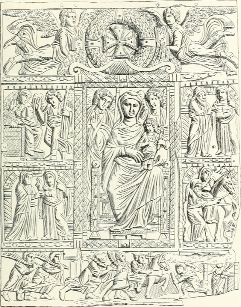 An illustration from Ikonografia Bogomateri, 1914, leaf 238