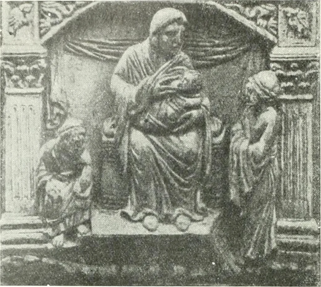 An illustration from Ikonografia Bogomateri, 1914, leaf 273