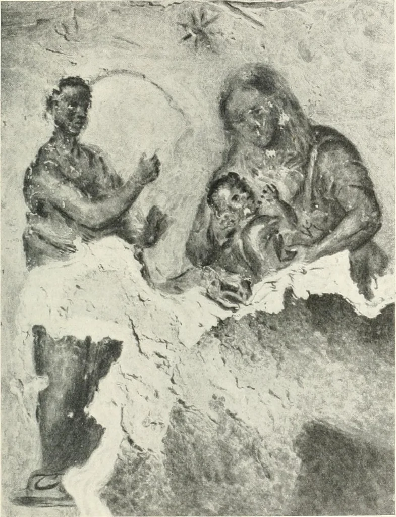 An illustration from Ikonografia Bogomateri, 1914, leaf 28