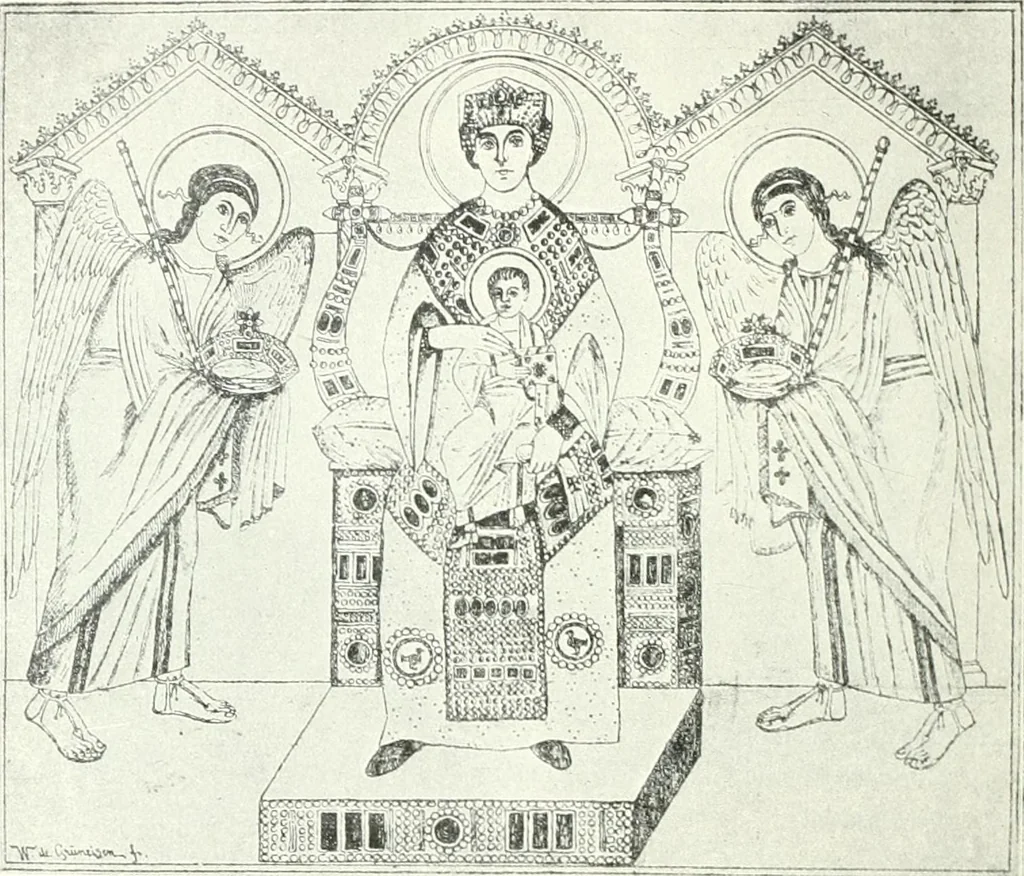 An illustration from Ikonografia Bogomateri, 1914, leaf 285