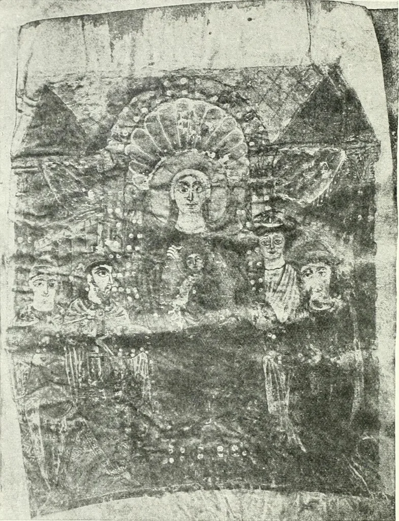 An illustration from Ikonografia Bogomateri, 1914, leaf 329