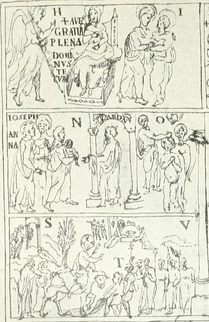 An illustration from Ikonografia Bogomateri, 1914, leaf 341