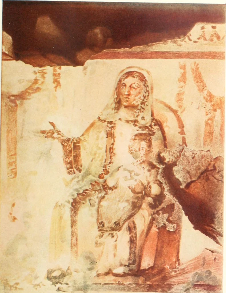 An illustration from Ikonografia Bogomateri, 1914, leaf 42