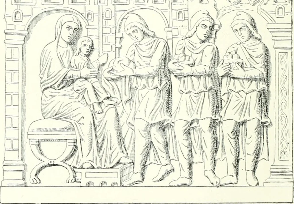 An illustration from Ikonografia Bogomateri, 1914, leaf 51