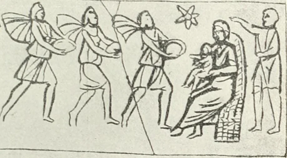 An illustration from Ikonografia Bogomateri, 1914, leaf 52
