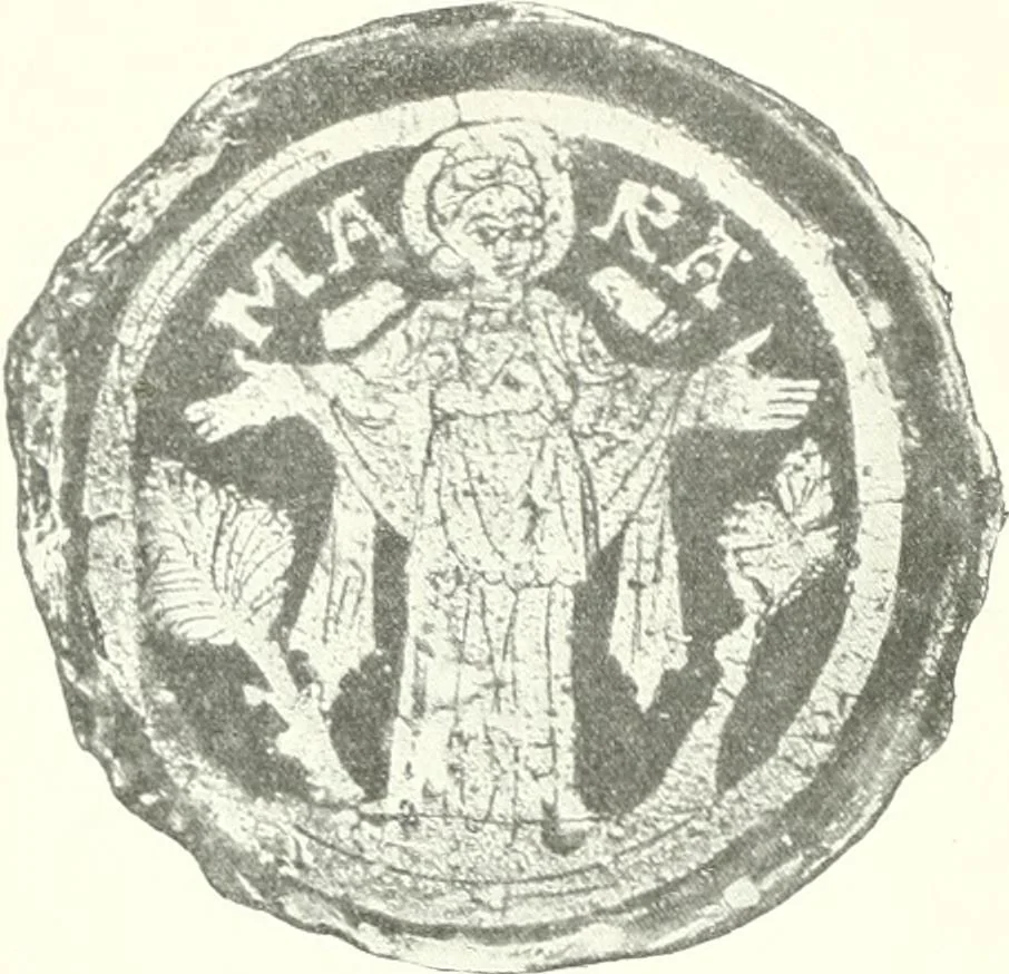 An illustration from Ikonografia Bogomateri, 1914, leaf 85