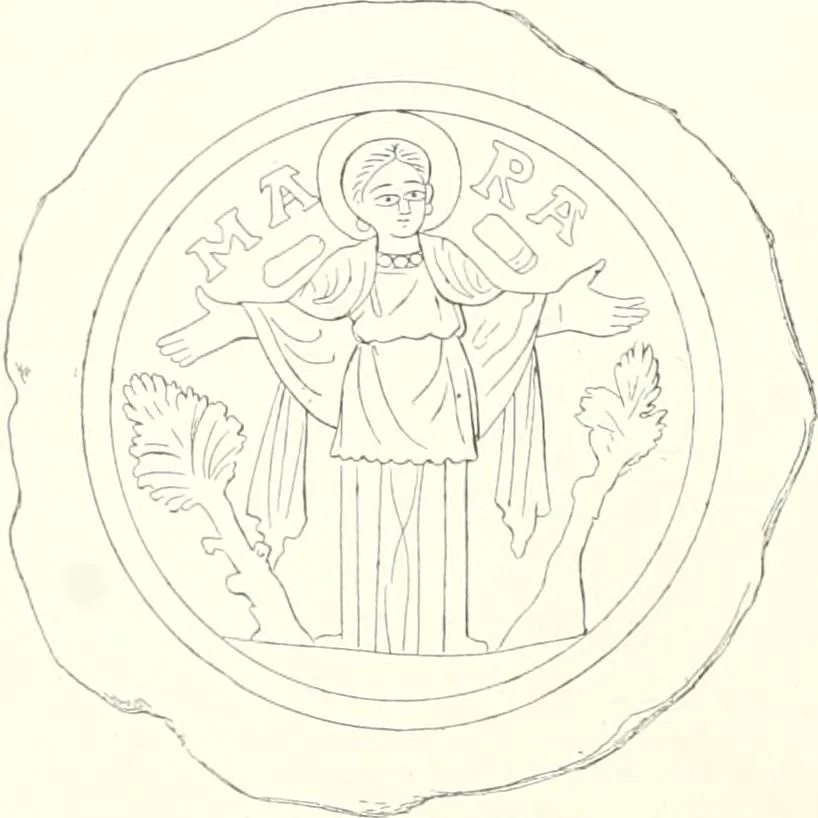 An illustration from Ikonografia Bogomateri, 1914, leaf 85