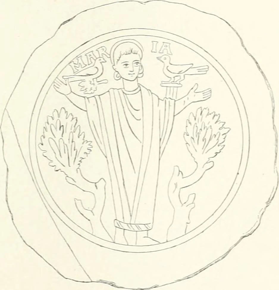 An illustration from Ikonografia Bogomateri, 1914, leaf 86