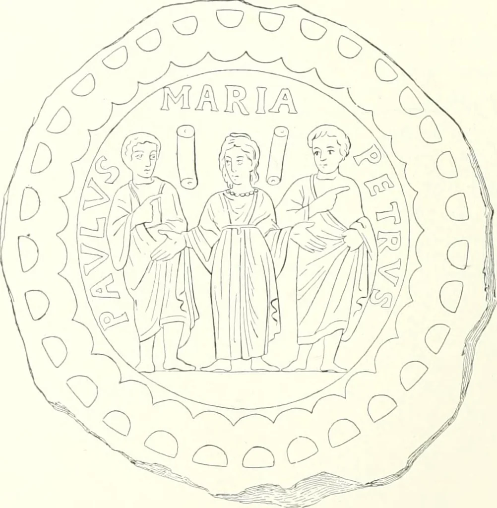 An illustration from Ikonografia Bogomateri, 1914, leaf 87