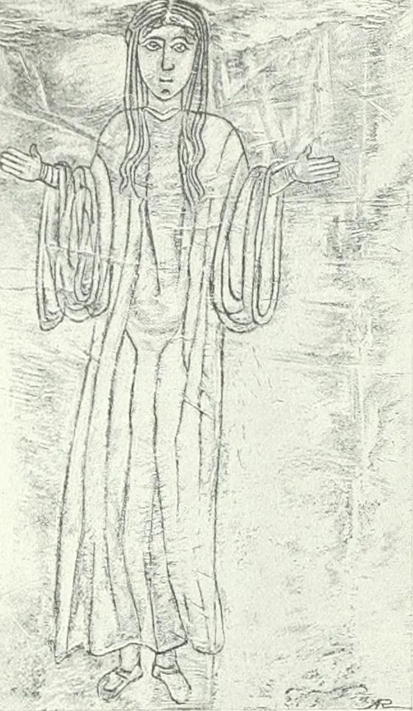 An illustration from Ikonografia Bogomateri, 1914, leaf 91