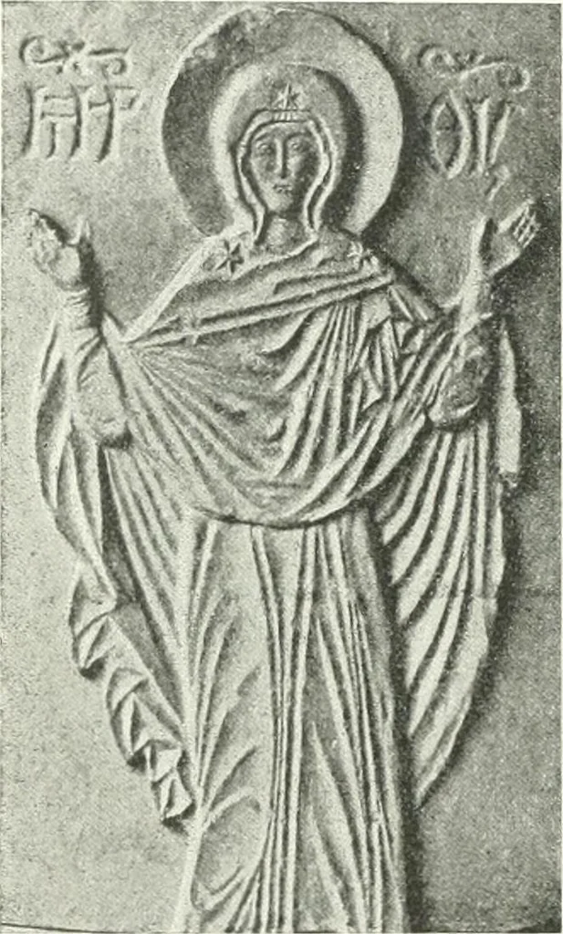 An illustration from Ikonografia Bogomateri, 1914, leaf 101