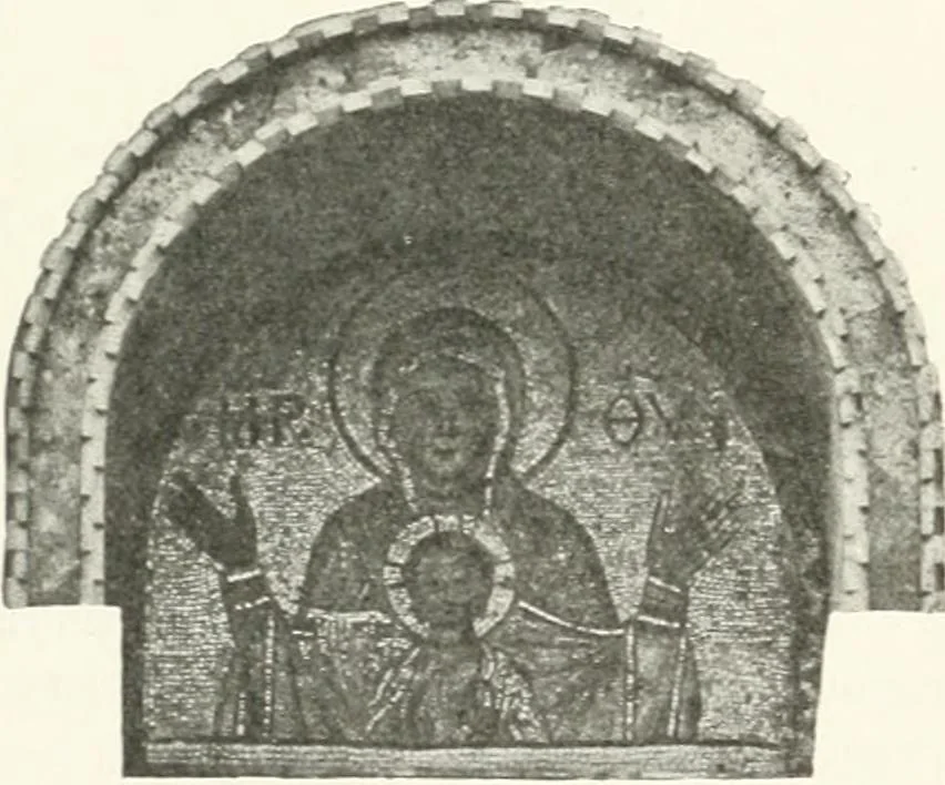 An illustration from Ikonografia Bogomateri, 1914, leaf 112
