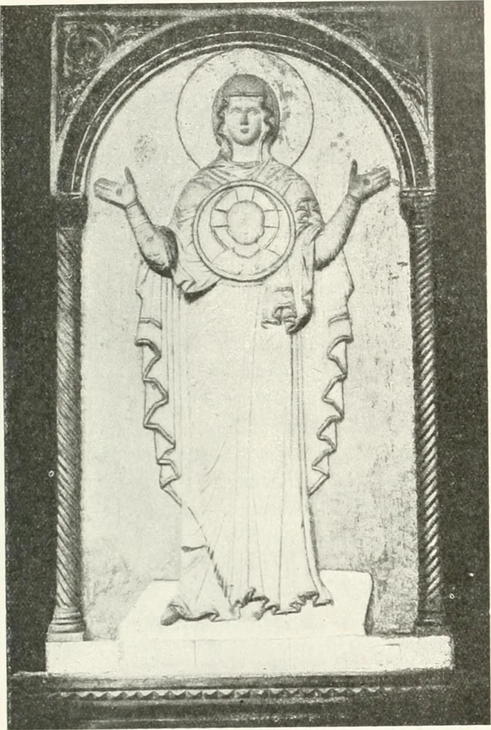 An illustration from Ikonografia Bogomateri, 1914, leaf 120
