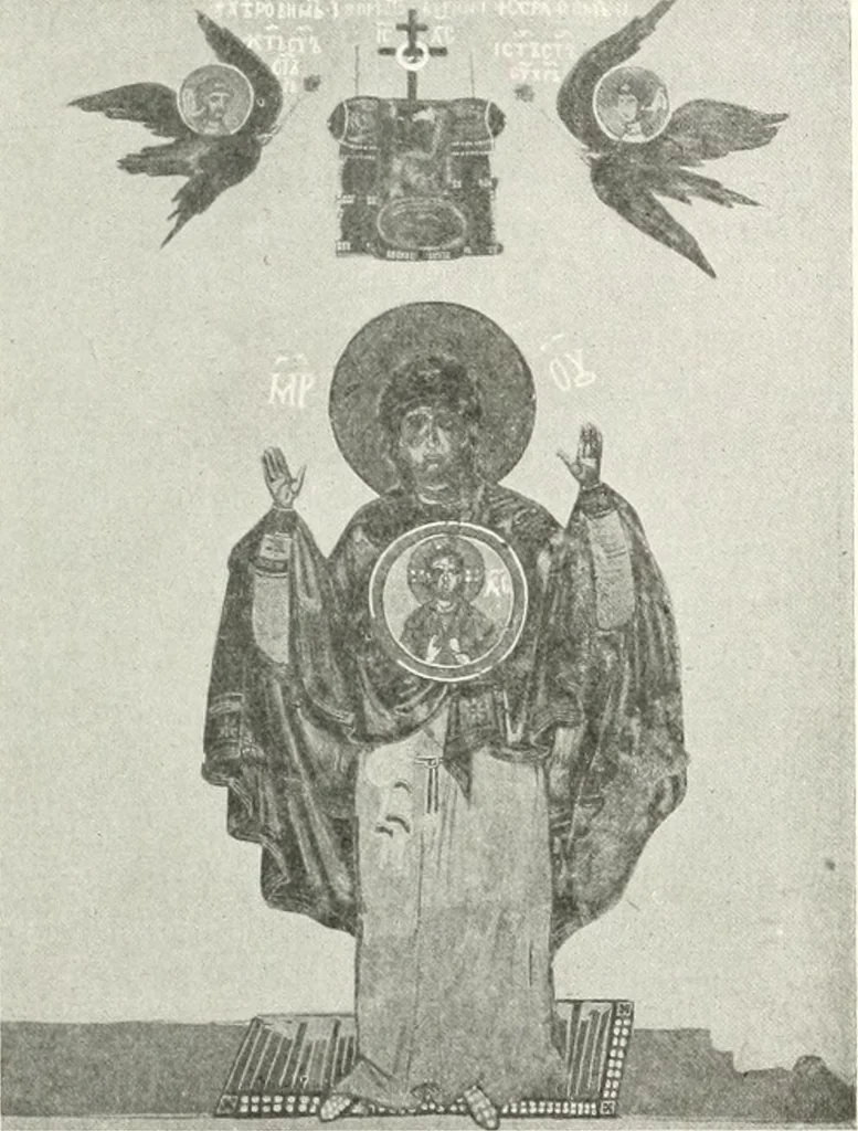 An illustration from Ikonografia Bogomateri, 1914, leaf 124