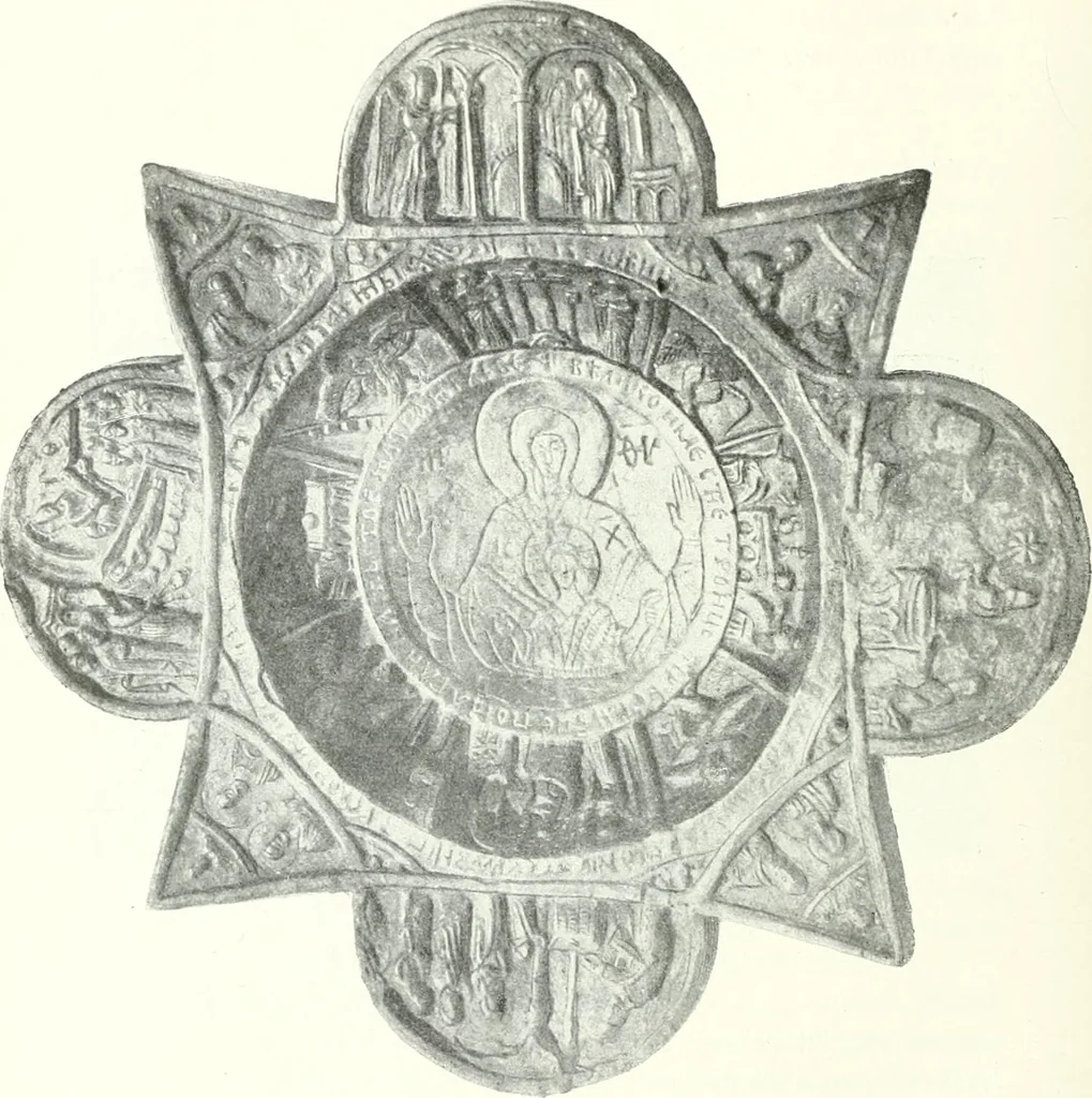 An illustration from Ikonografia Bogomateri, 1914, leaf 131