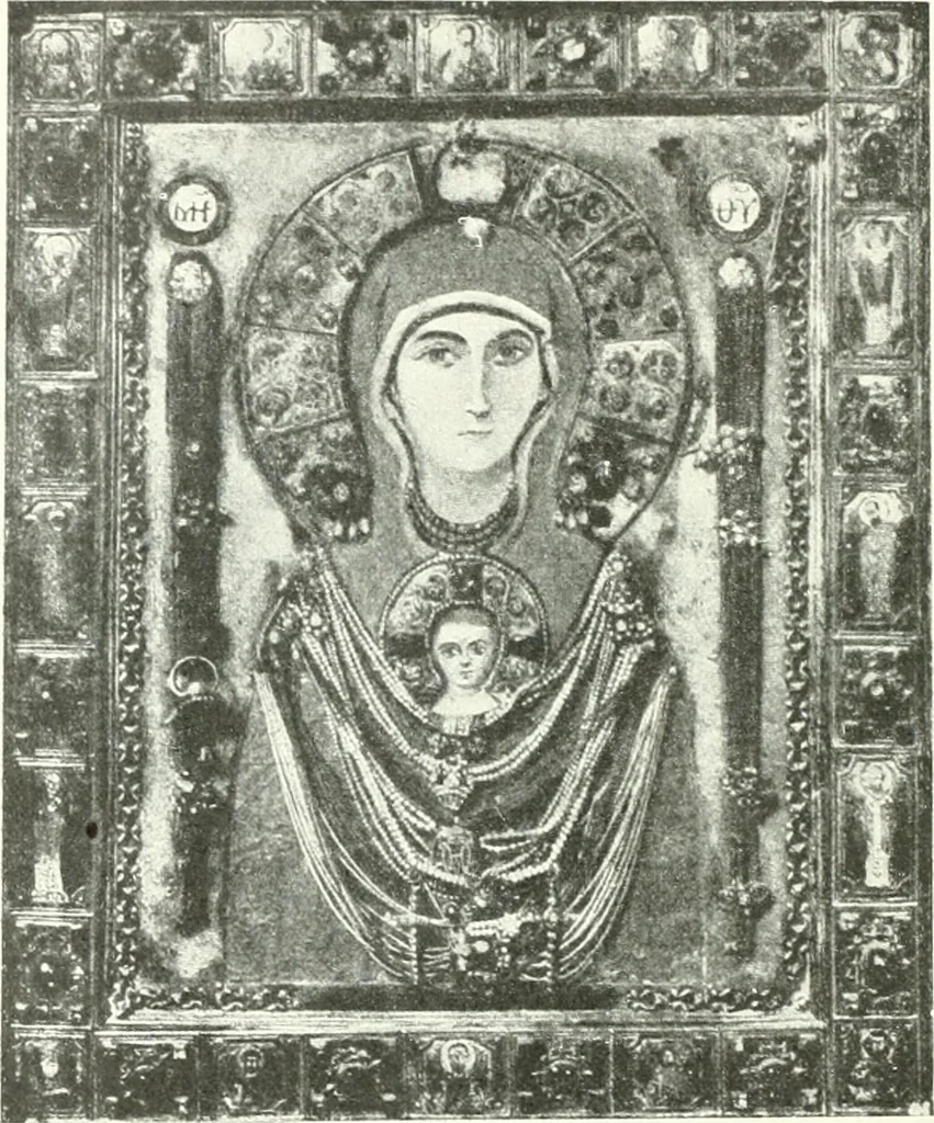 An illustration from Ikonografia Bogomateri, 1914, leaf 147