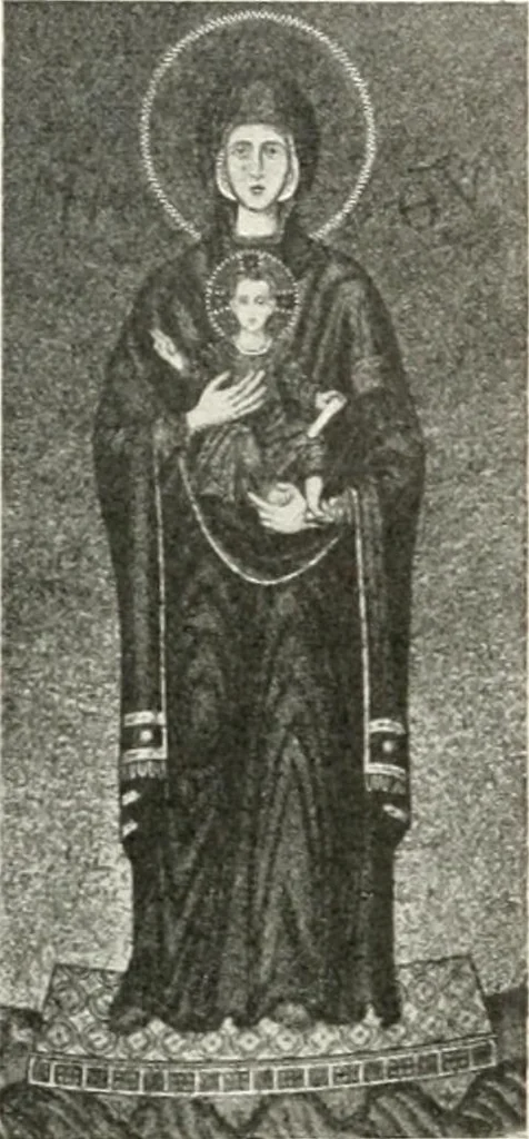 An illustration from Ikonografia Bogomateri, 1914, leaf 150