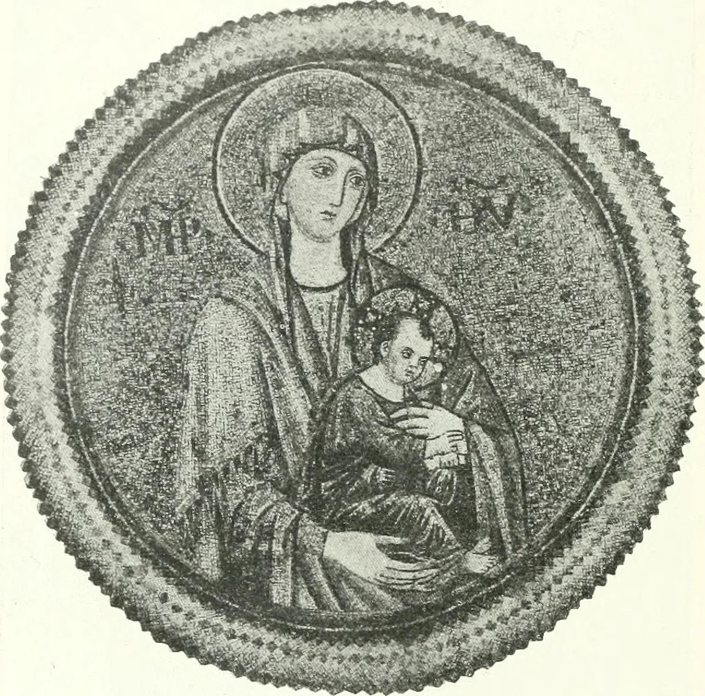 An illustration from Ikonografia Bogomateri, 1914, leaf 155